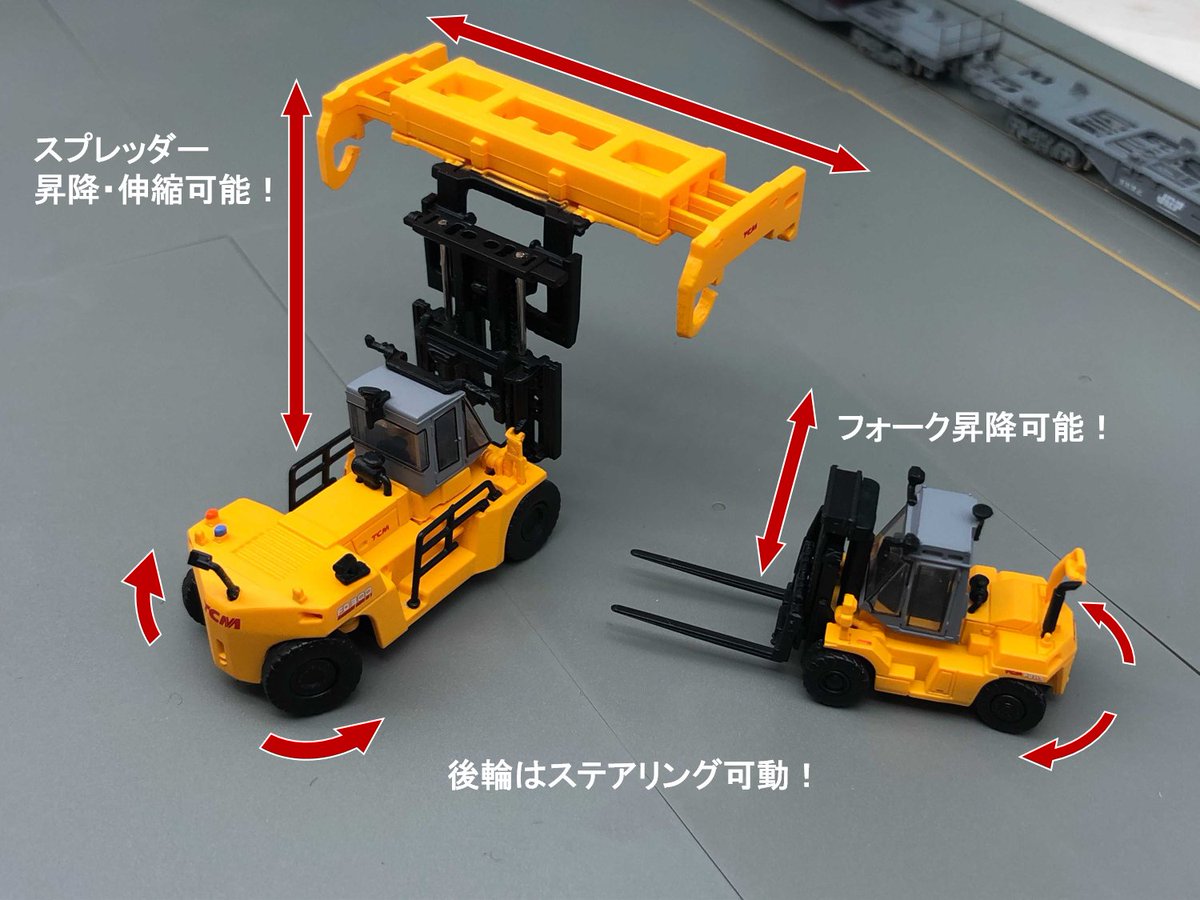 鉄道模型】 JR貨物色 KATO フォークリフト・トップリフター