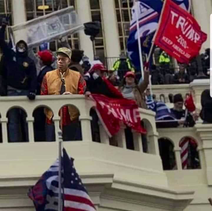 RustyCundieff's tweet photo. The first sketch I ever directed for Chappelle was Blind Supremacy.  And now 70 million white Americans and a few dumb deluded negroes are just as blind. Brilliant whoever mocked this up! https://t.co/SLnmNPB6jH