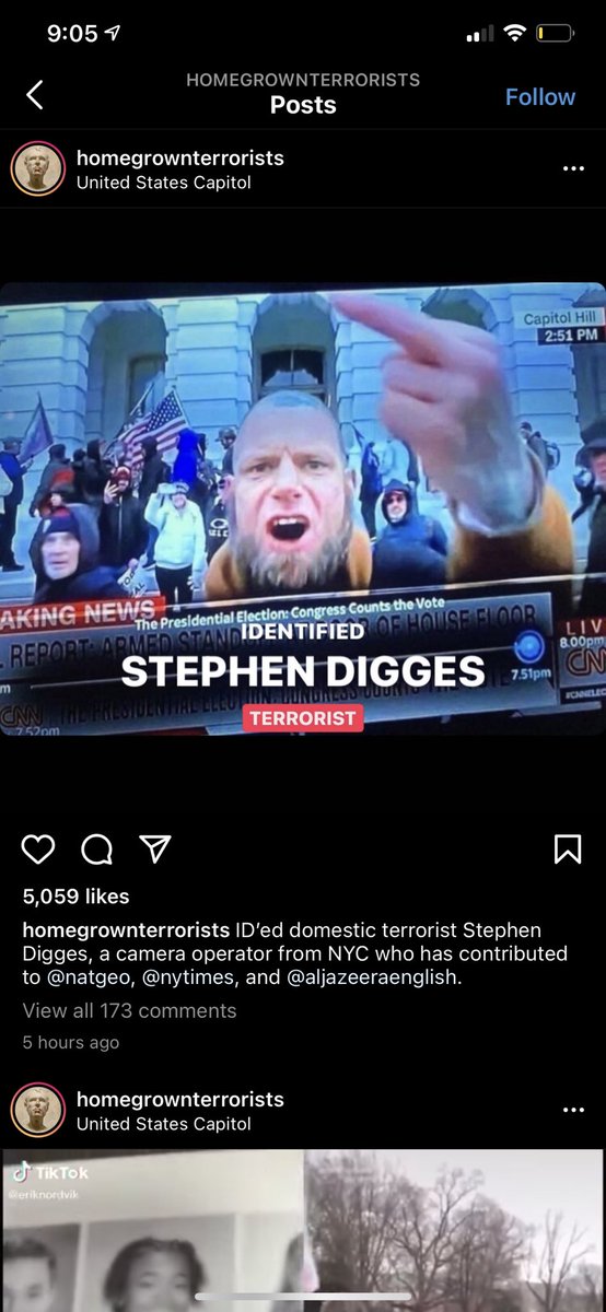 nicoleninahu's tweet photo. The Instagram @homegrownterrorists is the best thing that’s come from this coup. @FBI I hope you’re compensating whoever’s running this account https://t.co/wHdKYu4RRw