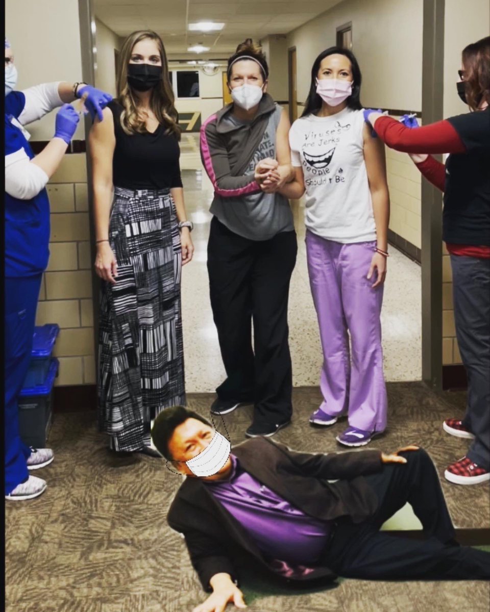 jenbacmck's tweet photo. “Who does Number Two work for?”
That’s right, Austin Powers, shot #2 works for us!
*Dad got his shot earlier in the day, thus, the masterful photoshopping.*
#ThisIsOurShot #FMRevolution #Rural
#Coviddiaries #90sQuotes #Number2 https://t.co/aDb8uAwAd3
