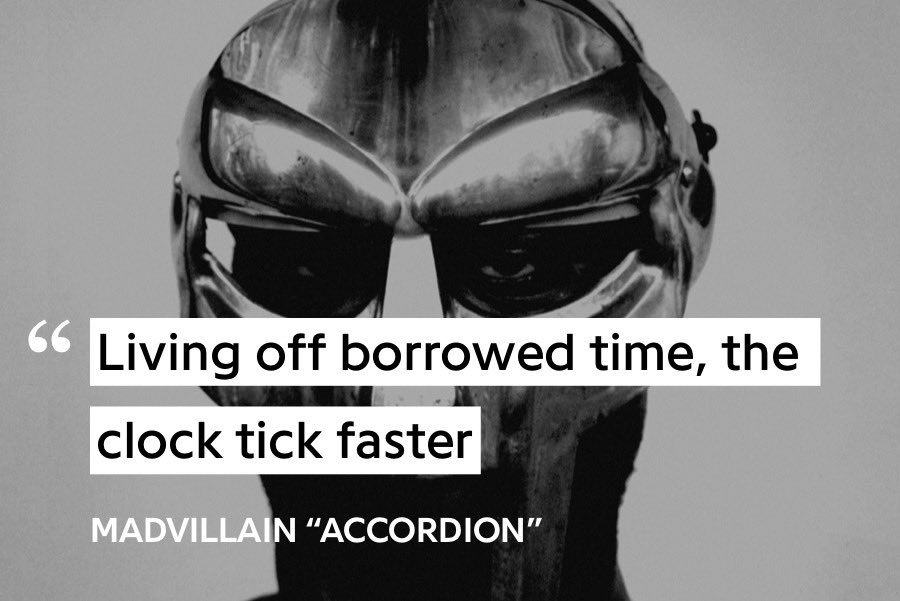 21. Accordion - MadvillainNothing short of a masterpiece, DOOM spits quotable after quotable over a melancholy droning like only he could. One of the most iconic underground rap songs of all time.