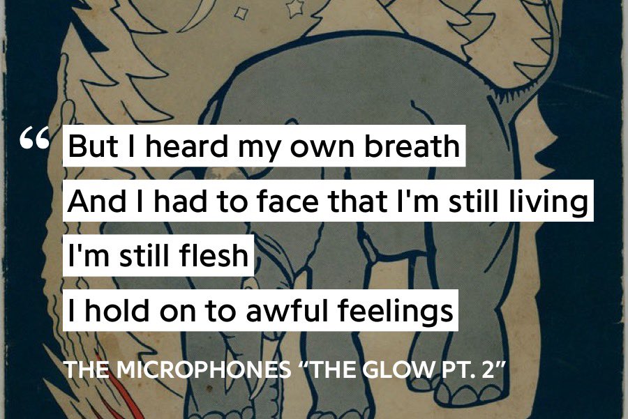 23. The Glow, Pt. 2 - The MicrophonesAfter the seamless transition from “I Want Wind to Blow,” this track begins w loud chords before transitioning into some of the most vulnerable vocals i’ve ever heard. Absolutely beautiful.