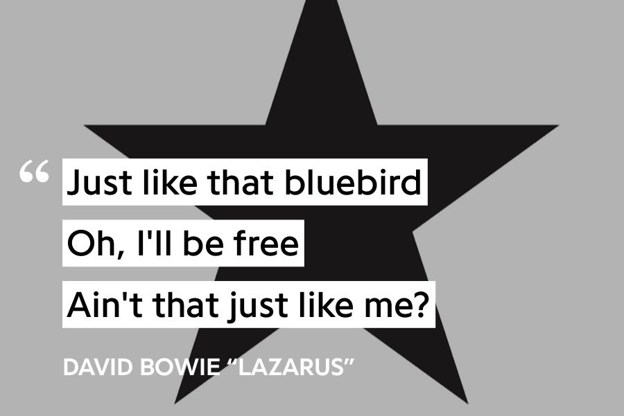 17. Lazarus - David BowieJust an absolutely fantastic song from start to finish.... that little guitar riff, Bowie’s haunting melodies..... one of my favorites to smoke to.