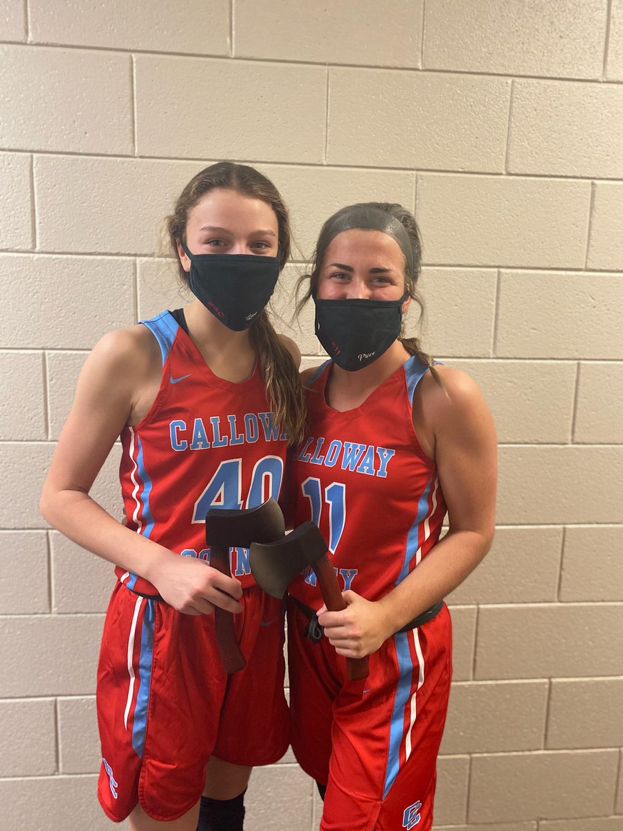 Game 1 axe winners Elle Carson intensity &amp; Skylar Waller rbs.  Elle  29 pts, 6 stls.  Skylar 9 pts &amp; 9 rbs. Madison Futrell 9 pts
Game 2 axe winners Sayler Lowe rebounds &amp; Kaitlyn Price intensity. Lead by Skylar 27 pts, 6 rbs &amp; Elle 23 pts 4 stls.