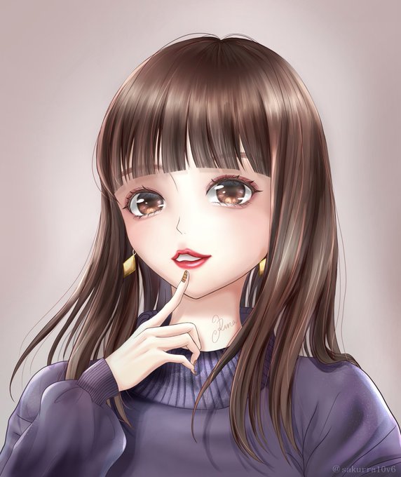 ストレートヘアのtwitterイラスト検索結果 古い順