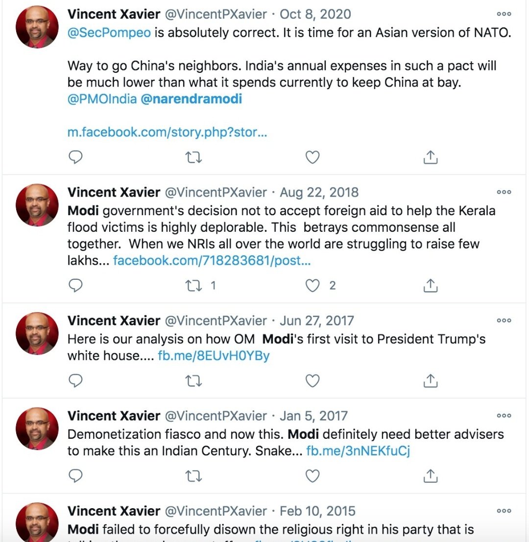 Ah yes, as per the unparalleled deductive skills of the self-appointed gatekeepers of acceptable knowledge and opinion ... clearly the diabolical work of a "Hindu nationalist" seduced by Modi the monster. Even if he doesn't know it yet.H/t  @KartikeyaTanna and  @divya_16_!