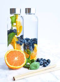 orange + blueberry + basil