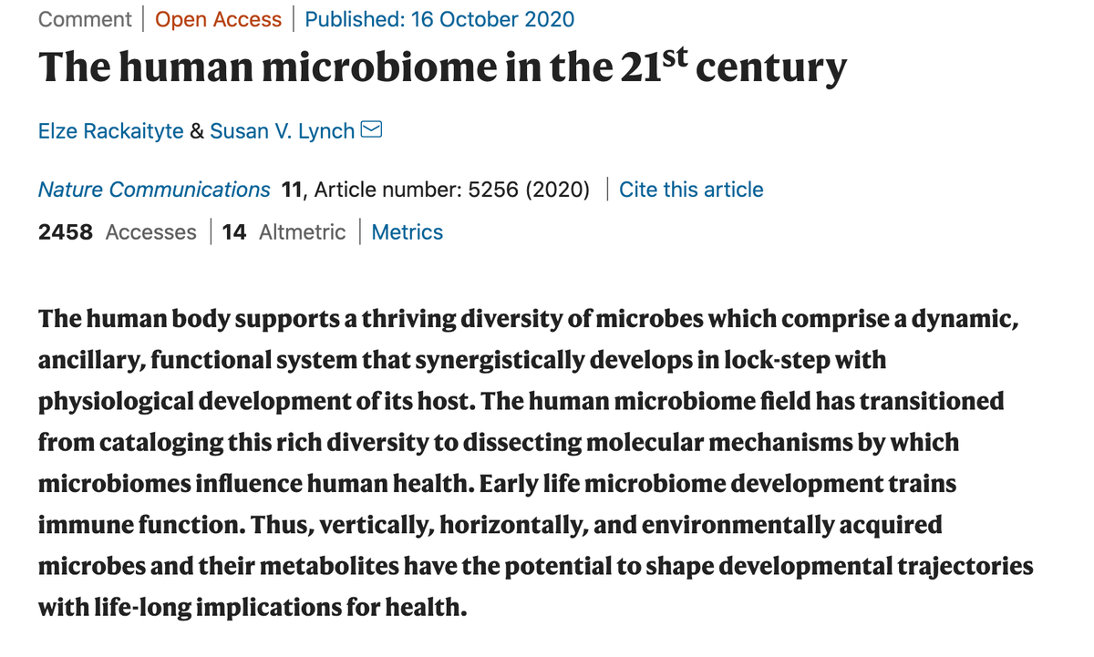 ThinkEcobiology's tweet photo. The human microbiome in the 21st century. 
Determining how to successfully repopulate the #microbiome represents the next frontier in human microbiome research. Via @NatureComms https://t.co/1wku1ZMvBc https://t.co/ZzzZHfyTBx