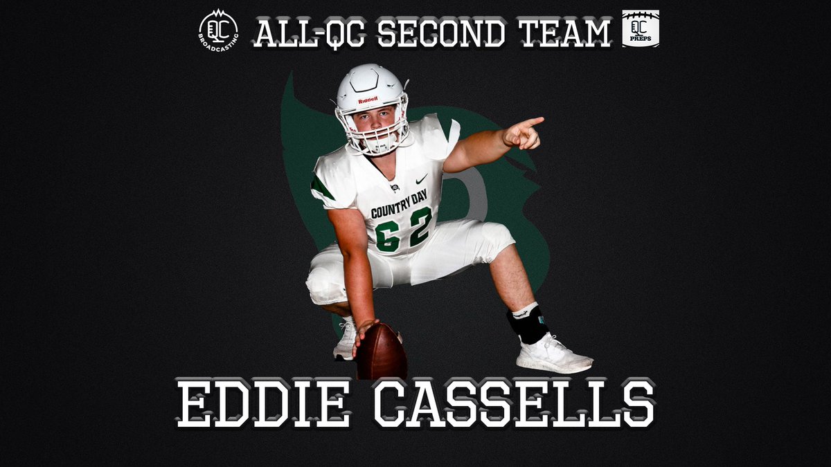 QCBroadcasting's tweet image. Congratulations to second team All-QC selection, @eddie_cassels of @CCDSFootball