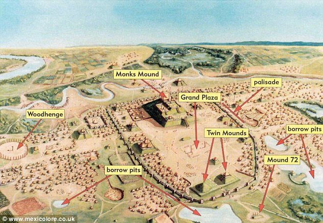 Cahokia was more populated than London or Rome for its time.