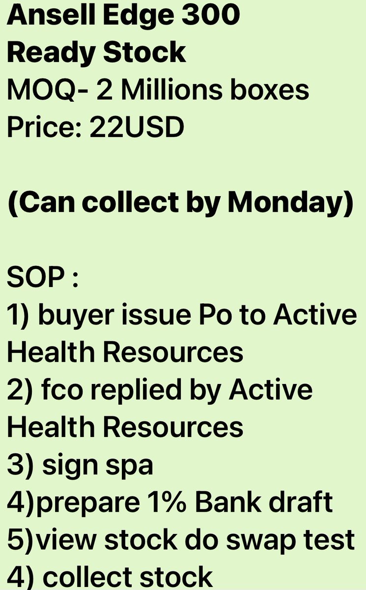 ResourcesActive's tweet image. Ready Stock with simple SOP.