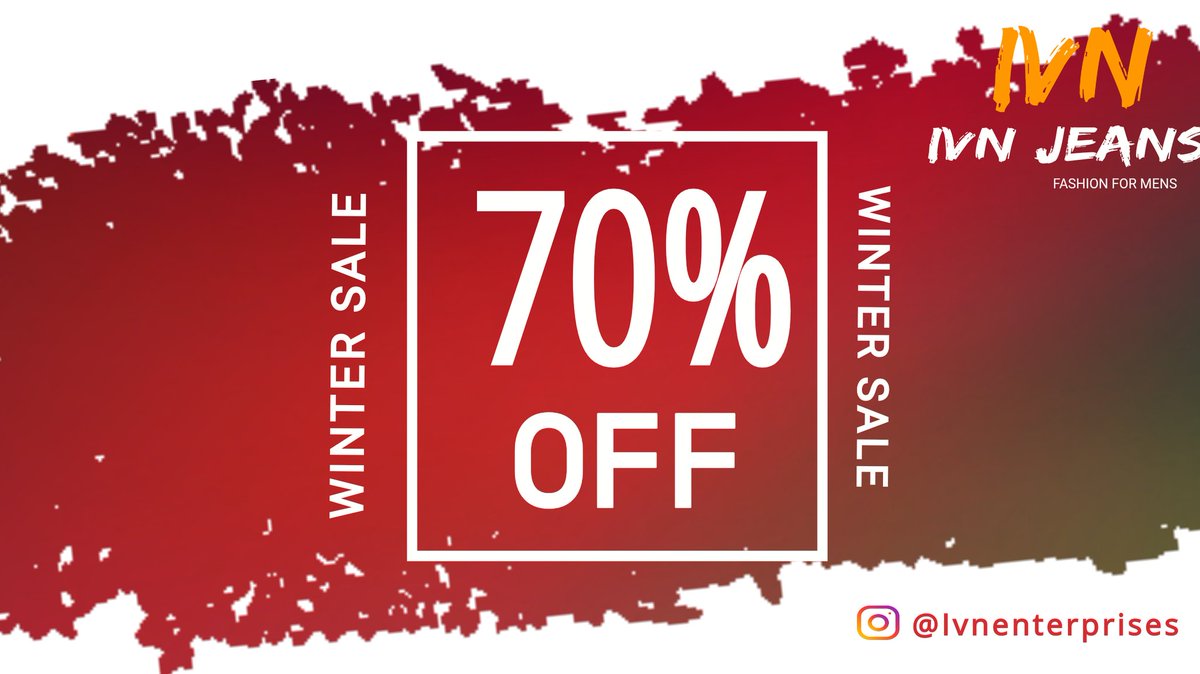 IvnEnterprises's tweet photo. SALE SALE SALE WINTER SALE UPTO 70% OFF 

#ivn #ivnjeans #saharnpur #varun2kashyap #ivnenterprises #ivntrouser https://t.co/0bE4lcsLdM