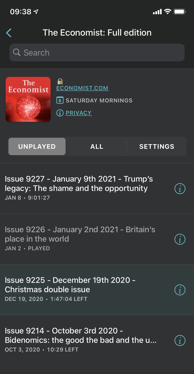 zadeus's tweet photo. @jacla @rchrd_h @tomstandage @OvercastFM It started working for me yesterday without taking any action. Wish the audio edition would get some more love. https://t.co/O4fg9x9u8W