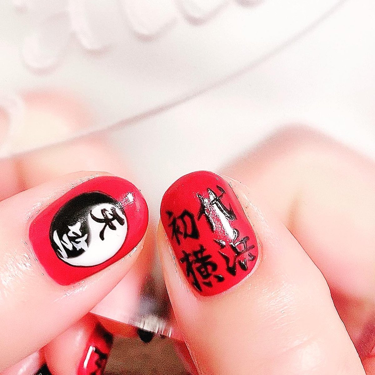 Nailsalon Igatta En Twitter モチーフネイル 幾千万の夜を越え 幾千万の血を浴びて 目指す高みは横浜天竺 東京卍リベンジャーズ 横浜天竺