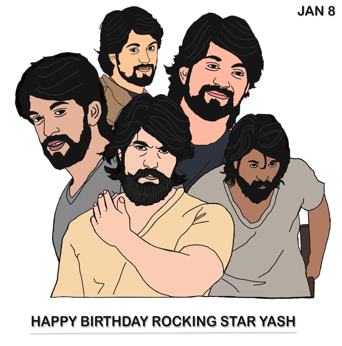 Here is it 
A True Fan is always who Loves Every Fan With True Heart
Happy birthday Rocking Star Yash
@TheNameIsYash @prashanth_neel @Karthik1423 @BasrurRavi @hombalefilms #HappyBirthDayRockyBhai #KGFChapter2Teaser #HBDRockyBhai #KGFChapter2 #YashBOSS #Yash