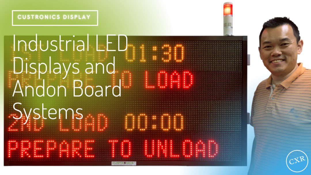 shingjim's tweet image. LED andon Display System integration with PLC on built in timer with tower light signal, time to reload the product to the conveyor and unload the existing products. #andondisplay #andonsystem #leddisplaysystem #leddisplaypanel #iotdisplay