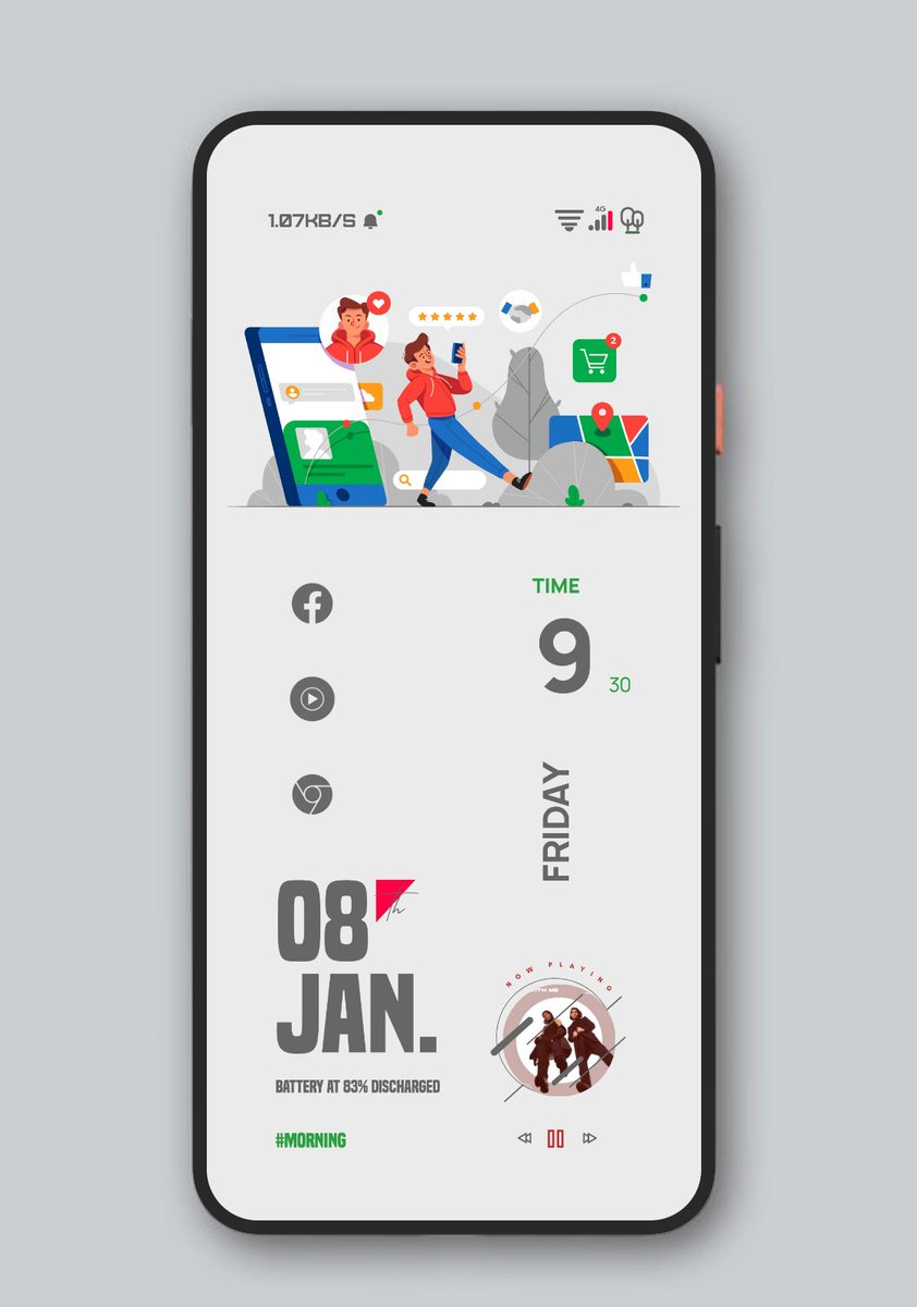 NaikSiddhanta's tweet photo. Web
Widgets - #Radish @jacksonhayes701
#Mini_ism @ppickCH
#Flow @Json_zne
#Minimusicplayer @ppickCH
Icon Pack - #Whicons (Modified using Icon Pack Studio)
Wallpaper - @RindoneSaro
Templates - @vhthinh_at @pashapuma1 https://t.co/URZoYObkmD