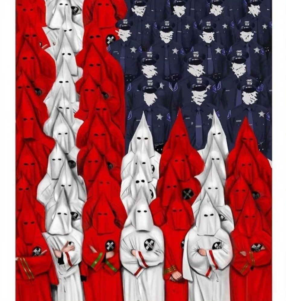 HotChoc1217's tweet photo. So accurate
#AmerikkkaFlag 
#CopsandKlan https://t.co/oUXZEGJMXq