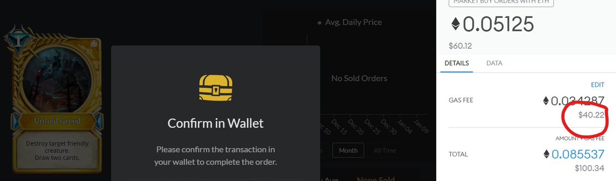 3/ On Gods Unchained it costs $40 to buy a $50 card or even a $2 card.Which makes it not worth it,We know Gods Unchained is moving to their own chain, Immutable X