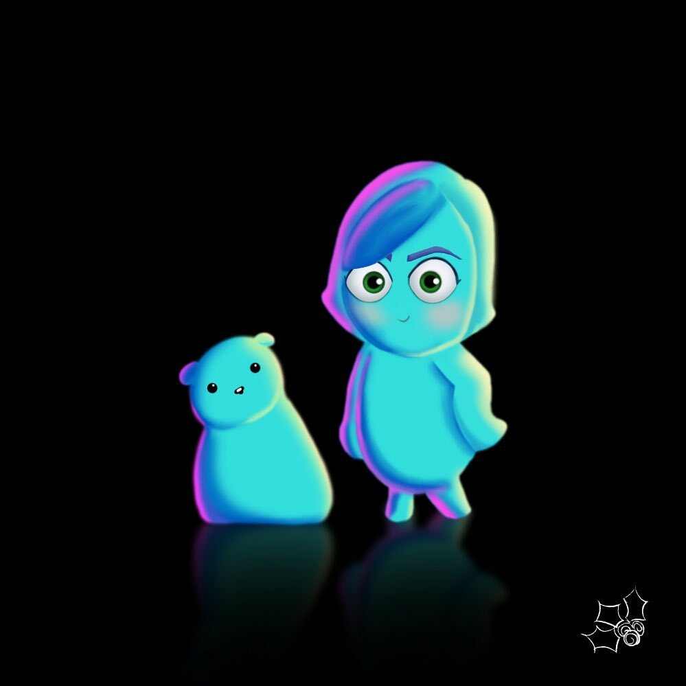 And some happier souls of me and Matilda. @pixarsoul fan art. ✨ instagr.am/p/CJxXMx_Bsaf/