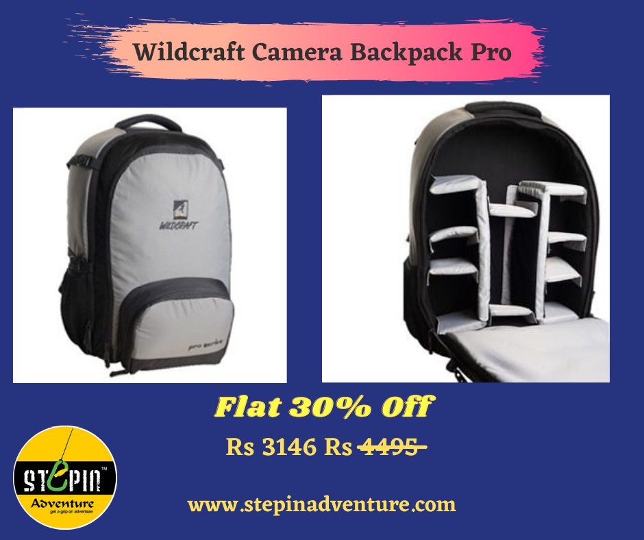 wildcraft camera backpack pro