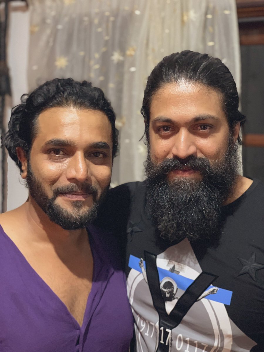 SRIMURALIII's tweet photo. Happiest Birthday @TheNameIsYash wishing you happiness always! You are Looking fantastic in #KGFChapter2 all the best! https://t.co/HaFxF1zARc