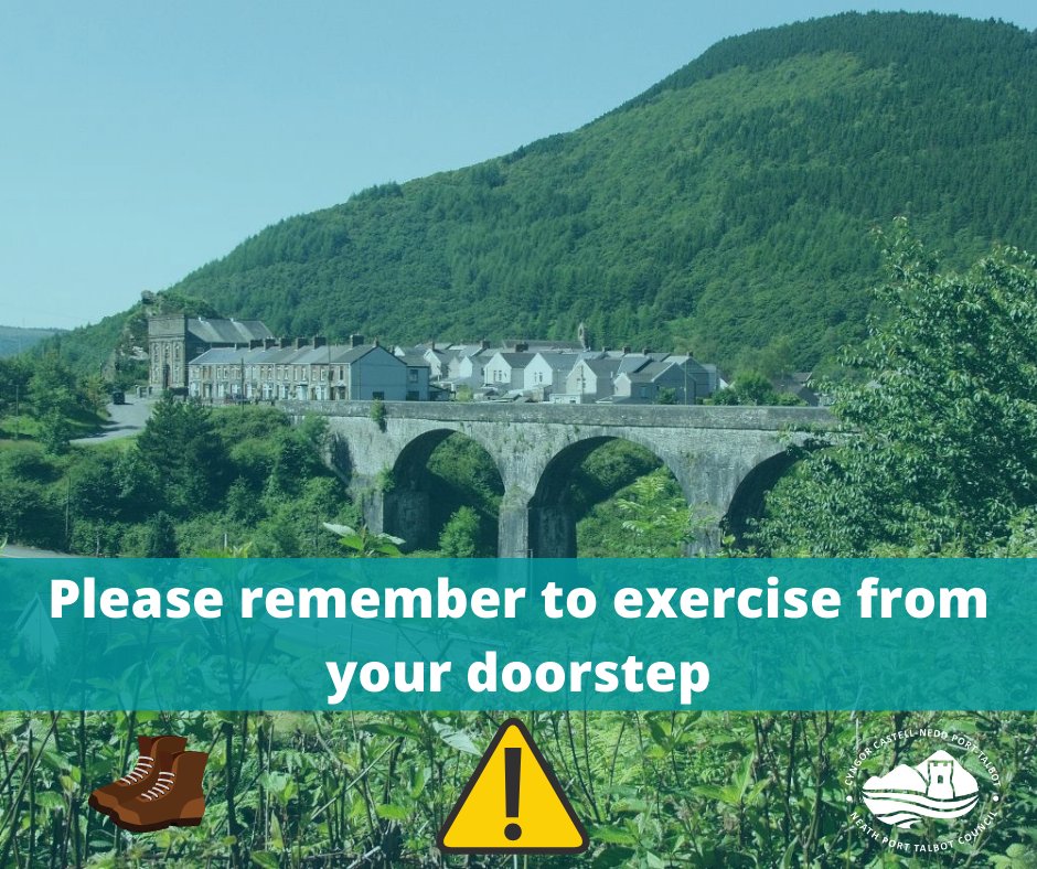 NPTCouncil's tweet image. Please remember that we are in alert Level 4 here in Wales and that means you should exercise or take a walk from your doorstep and you should not be driving away from home in this purpose just to exercise in the countryside or at a beauty spot.  

Go for a walk, not a drive.