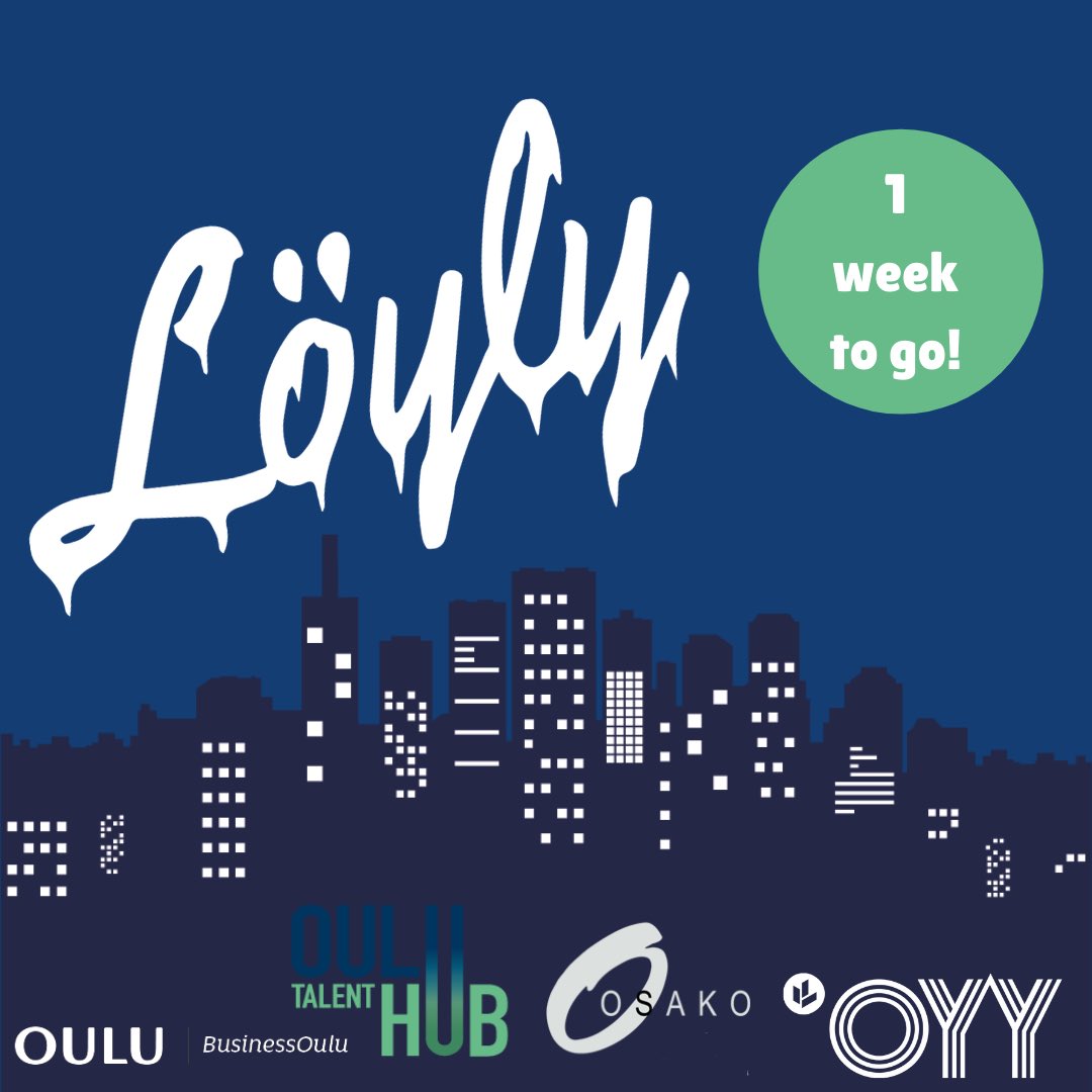 osakoweb's tweet photo. See you in one week!

This year Löyly takes place in Zoom. You need to be signed up before 13th of January to receive the link for the event. You can find the link to the sign-up form in our profile bio.
 
#löylyoulu https://t.co/ABF9I1VTsw