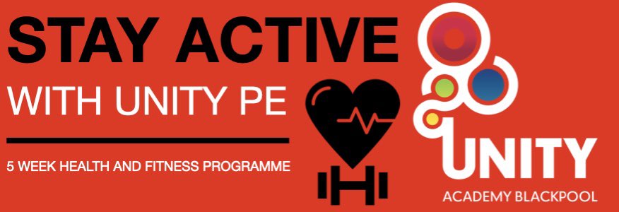 Calling all students, parents and staff at Unity. 

We are asking everyone in our Unity community to keep active over these upcoming weeks. 

We are going to be starting a ‘stay at home’ 5 week health and fitness programme. More info coming soon...