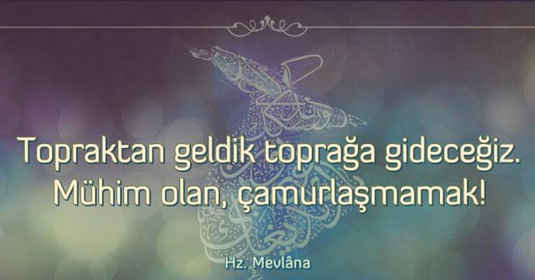 Topraktan geldik toprağa gideceğiz. Mühim olan,çamurlaşmamak.
#hayirlicumalar #Cuma