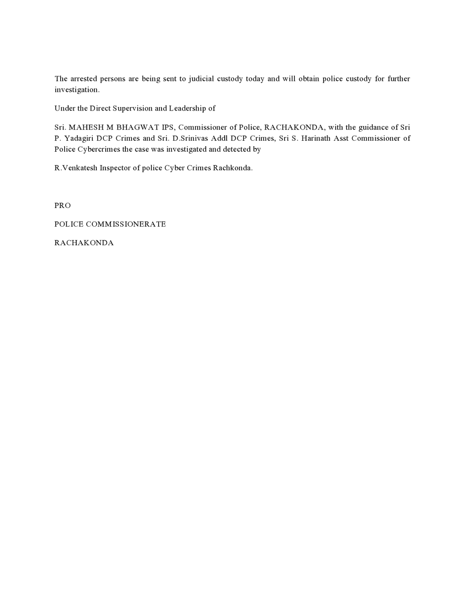MalkajgiriCop's tweet photo. The #seluths of @CyberCrimeRck #arrested 5 cyber fraudsters of #African origin for committing #onlinerelationship frauds by #luring the victims.
@TelanganaDGP @TelanganaCOPs @cyberabadpolice @hydcitypolice @aadabhyd @ManaTelanganaIN @ntdailyonline @TelanganaToday @thenewsminute https://t.co/2oqDV0K76f