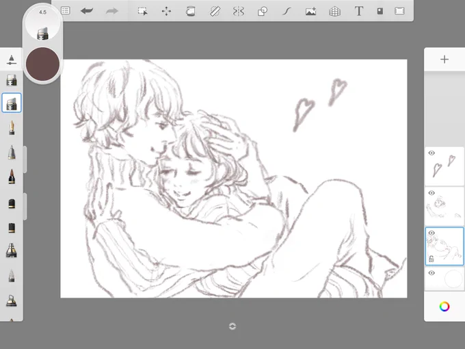 妄想らぶもえカップル💛可愛いのが出来そうだ💛
学生時代投稿をしていたのはちょいエロ雑誌だったので男女の絡みイラストばかり描いていた🤭経験値がないから妄想が爆発してたんだと思う笑 最近はめっきり描かなくなったけど得意分野なので復活させてみる💕
#wip #イラスト #絵描きさんと繋がりたい 