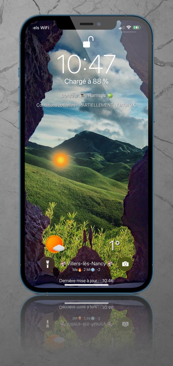 Ramses7420's tweet image. #ioslockscreen #iOS14  #RealweatherV2 
@thewaytozion