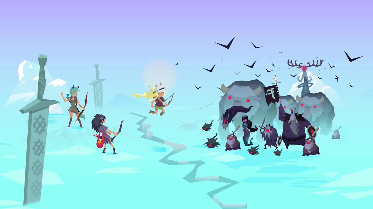 Wait... Isn't it an update for Vikings II? To celebrate 2021, @PinpinTeam wishes you good health and offers you a lot of new content: an original 'infinite mode', in addition to daily quests and new unique environments🏹 Bonus! The game is featured on the @AppStoreGames! ⚒️