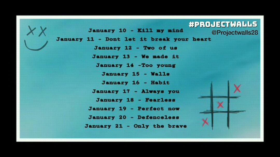 LouiesVoting28's tweet photo. Here's the schedule for #PROJECTWALLS. We'll be streaming 1 song from #Walls Album by Louis Tomlinson on each day to boost the streams on all platforms. There are few activities planned for each day to make it Extra Funπ
Let's give this Masterpiece what it deservesβ€ (threadπ) https://t.co/CW03Tt0eQa