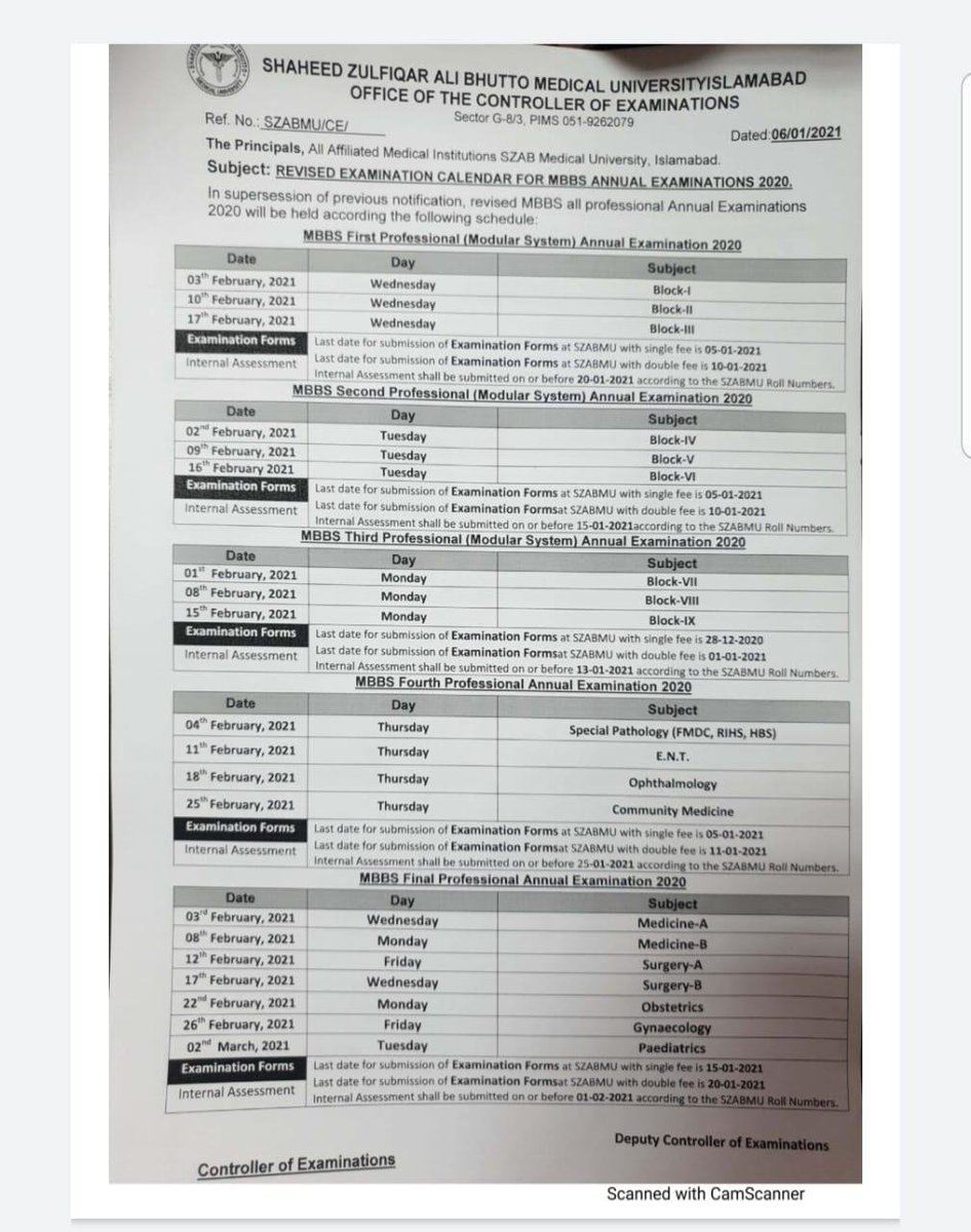 Medical44150422's tweet photo. Delay final year proff of shaheed Zulifiqar Ali Bhutto medical University Like UHS
Don't overlap dates of proff exams with other years according to health ministry decision 
@fslsltn
@ImranKhanPTI 
@Asad_Umar 
@Shafqat_Mahmood 
@HamidMirPAK 
#DelayFinalProffSZABMU https://t.co/C0MZuHre0y