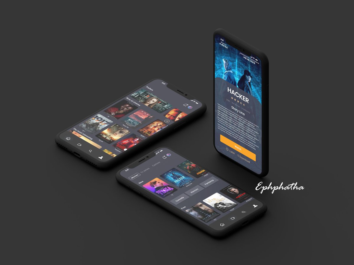 HardTruthFoot's tweet photo. I decided to design an app name Ephnema.
Ephnema is an app where u can watch and download movie (your home cinema).
https://t.co/Y3WkJTdcm1
Special greeting to @Popsabey he really help me improve @figmadesign https://t.co/miOhmgLqNh