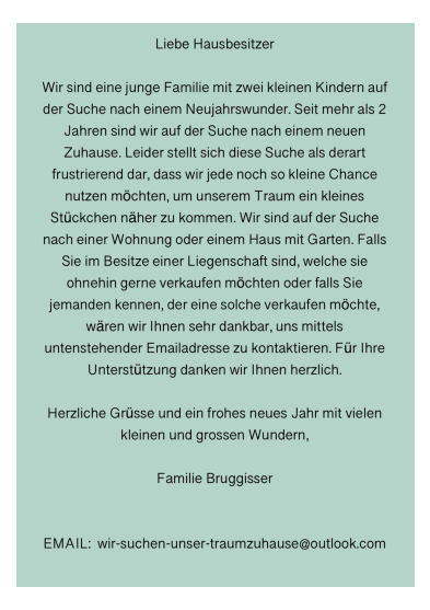 patrick_kuenzle's tweet photo. Liebe Twitter-Gemeinde. Meine Schwägerin und mein Schwager suchen ein neues Zuhause in der Region Basel. Schon lange vergeblich. Vielleicht wisst ihr ja was. https://t.co/rapw12blm0