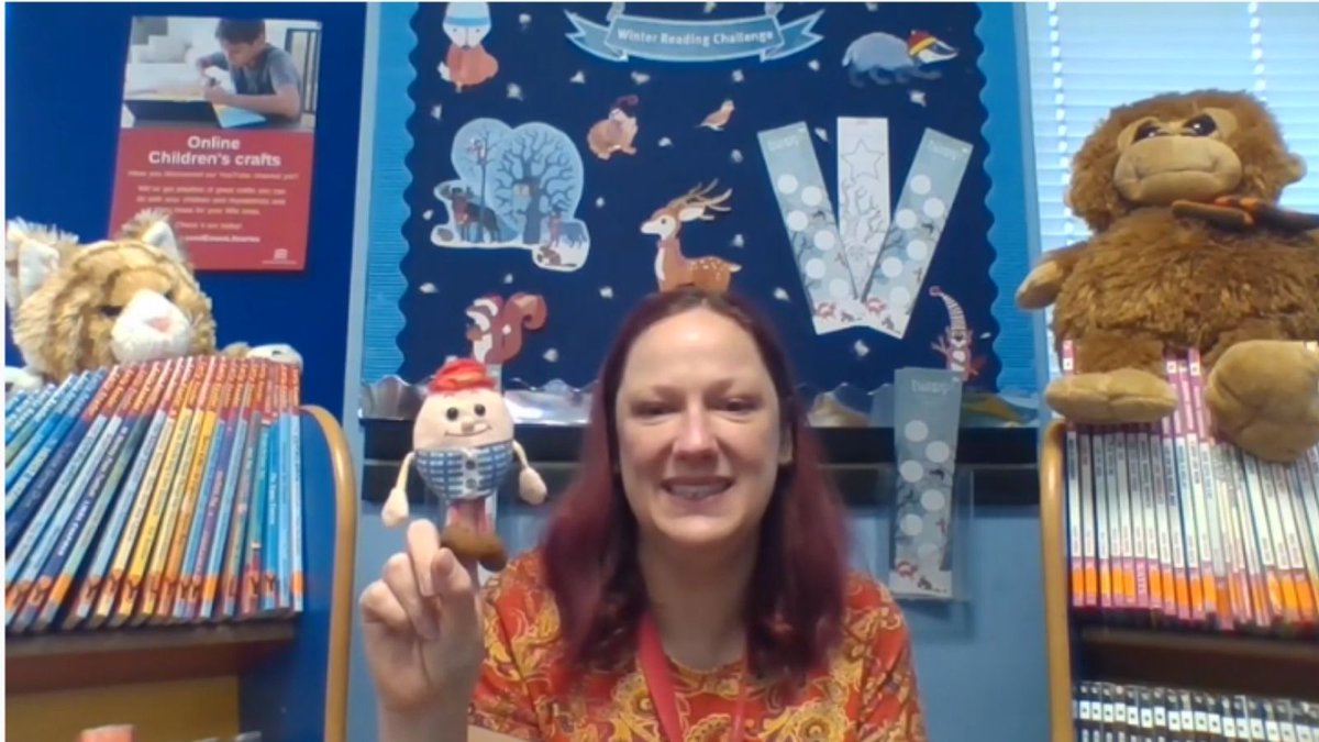 EssexLibraries's tweet photo. Welcome to our first online rhymetime of 2021.  There’s lots of classic rhymes in today’s session with Debbie from #Clacton Library including Old McDonald, Humpty Dumpty and Wind the Bobbin Up – come and join in the fun!  https://t.co/qmmWaYycJh https://t.co/zgXx9Qi1kS