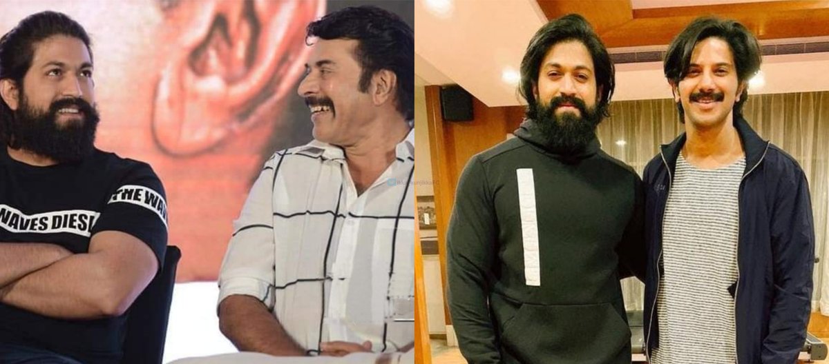 Happy Birthday #RockingStar @TheNameIsYash 🥳 .@mammukka & @dulQuer fans wishing you all the success.

#HappyBirthDayRockyBhai 
#HappyBirthdayYash #HBDRockyBhai