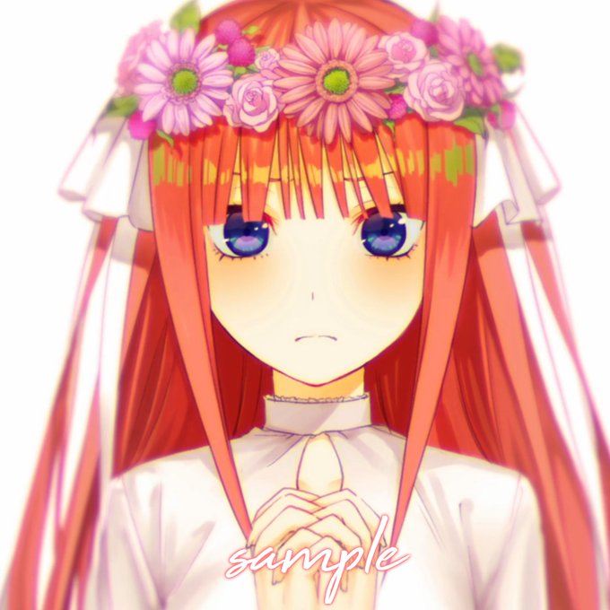 🌟カメハ🌟さんがTwitterに投稿した中野二乃(五等分の花嫁)のイラスト。
