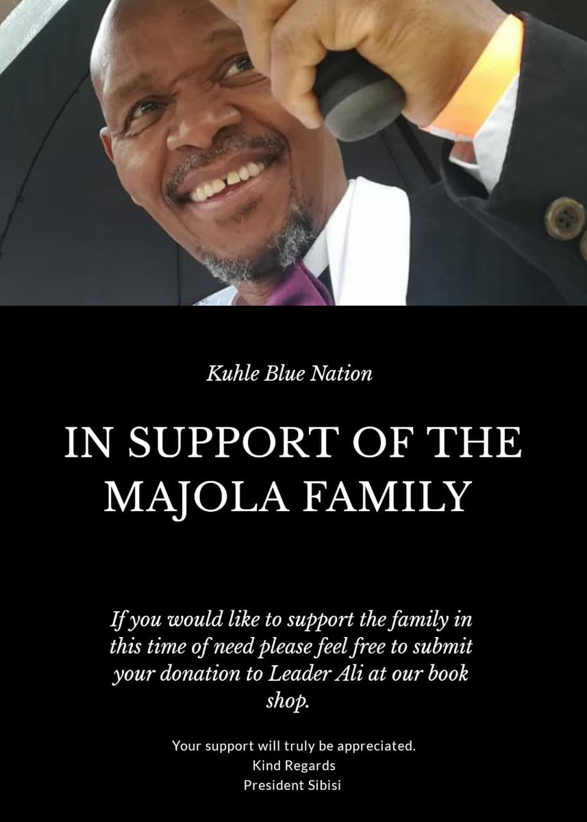 abaphilisi's tweet photo. Our deepest condolences to the Majola family and friends. May your soul rest in peace Mshumayeli Majola. Please join us in the virtual memorial service tonight 8 January 2021 at 18:00-19:30 using the link below

Join Microsoft Teams Meeting<https://t.co/1KDaJCjoJA> https://t.co/XrDzZ3hZZ1