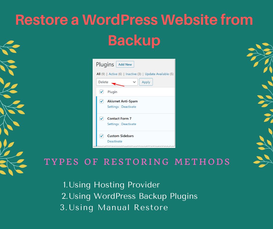 arunvivek_tlt's tweet image. Restore a WordPress Website from Backup wpblazer.com/wordpress-back…

#restorebackup #WordPress #wordpresswebsite #BACKUP #restore #howto #backupplugins