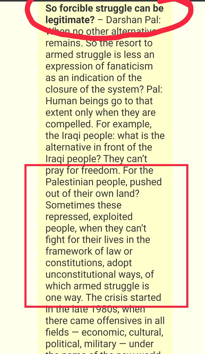 Darshan Pal is a know CPI (Maoist) For those intretested in knowing his views. Pl read the below link  http://word.world-citizenship.org/wp-archive/667&nbsp;It's foolhardy to believe that in the given situation there can be any resolution to the current standoff.  @narendramodi  @nstomar  @PiyushGoyal