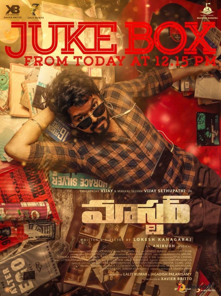 iDreamMedia's tweet photo. #MasterTelugu Jukebox will be out tomorrow at 12:15 PM!!
For More ๐ https://t.co/oD4hZvUPZ7
@actorvijay @VijaySethuOffl @Dir_Lokesh @anirudhofficial @andrea_jeremiah @MalavikaM_
#Master #MasterPongal #MasterJukebox #iDreamMedia https://t.co/mGT8iYdvbA