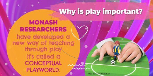 MarilynFleer's tweet photo. Play matters. Early years and early childhood educators matter too. Impactful learning happens in imaginary play but only because educators plan, implement great programs of #ConceptualPlay and observe children https://t.co/qiqU6o898G