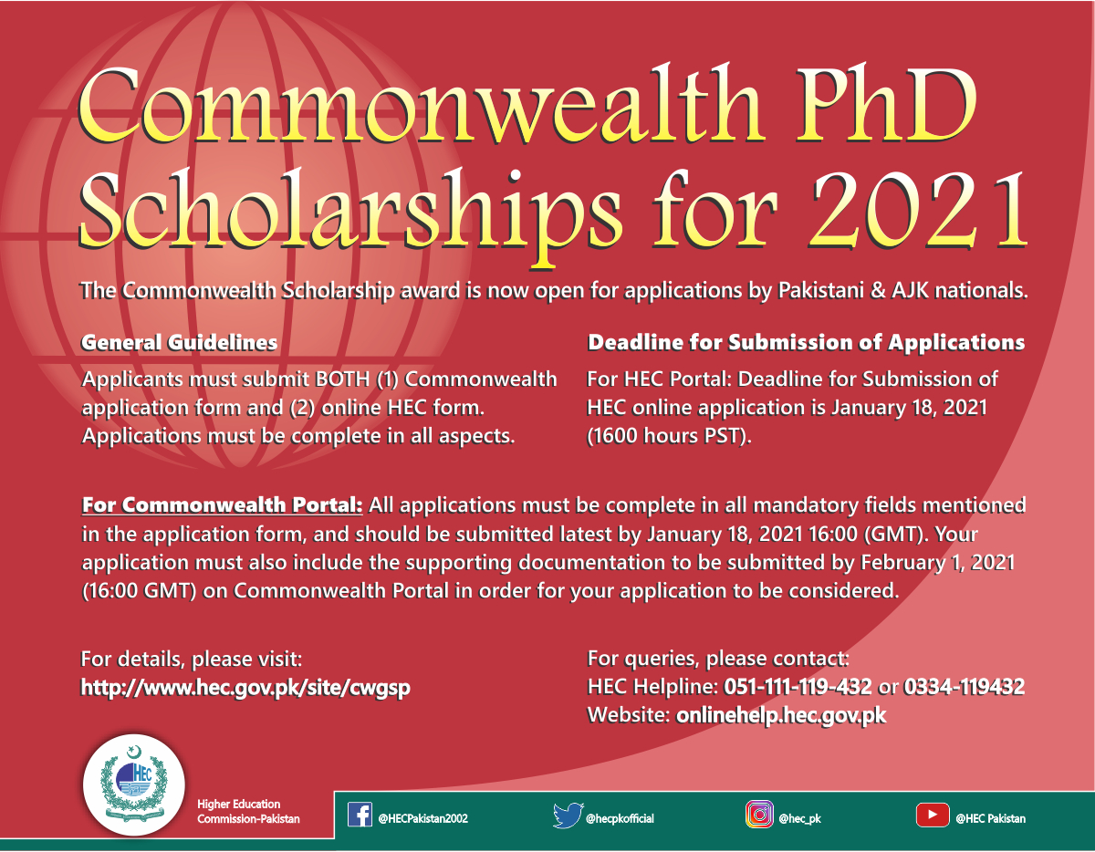 hecpkofficial's tweet photo. Dear Students

These #scholarship programmes are currently open/active for intake of September 2021 batch:

> Stipendium Hungaricum Scholarships

> Commonwealth PhD Scholarships

> Chinese Government Scholarships https://t.co/xH12ppNg4c