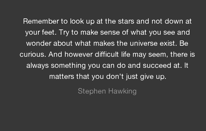Happy birthday, Stephen Hawking! 