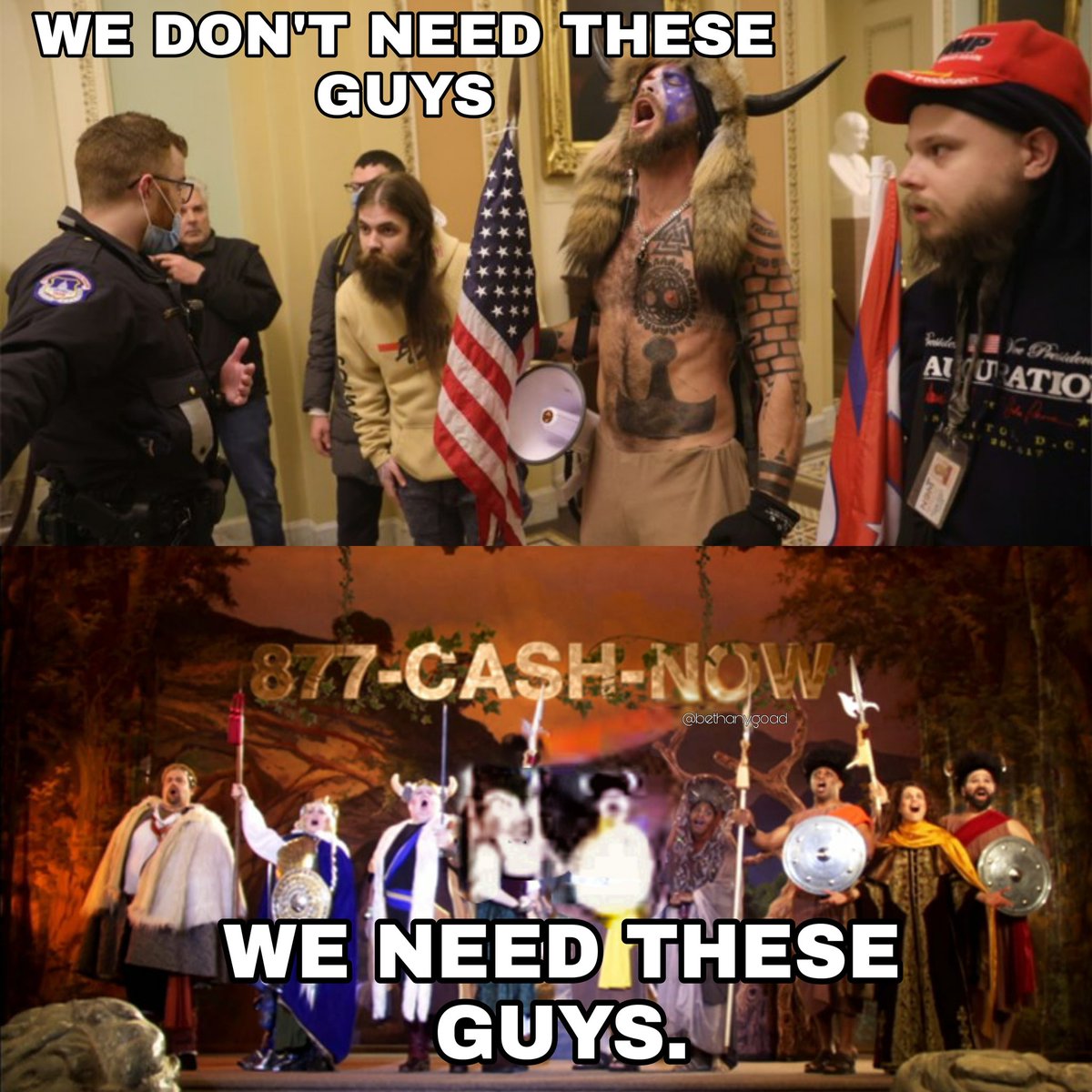 BethanyGoad's tweet photo. Just a reminder - Mitch is still holding up $2k of YOUR money. Don't think I forgot abt that, just bc of a coup d'etat. I'm about to call J.G. Wentworth. Bc it's our money and we need it now. #WhoOrderedTheVikingsFromWish #MitchBetterHaveMyMoney #USCongress #StimulusCheck https://t.co/m7xaRbf1Cm