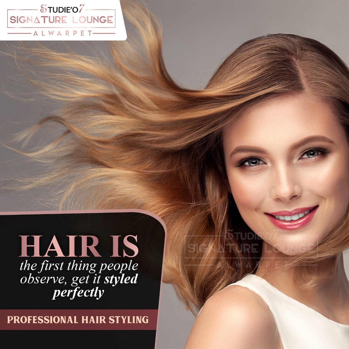 You choose your style and we choose perfection for your to flip it in style
:
Call us @ Chennai - 04423455080 to book appointments.
.
#studieo7 #salon #signaturelounge #alwarpet #chennai #safesalon  #hairdo #groom #bride #alwarpet #hairstyling #longlayers #girlshairstyle